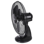 Wentylator MESKO, biurkowy, śr. 23cm, 45W, czarny