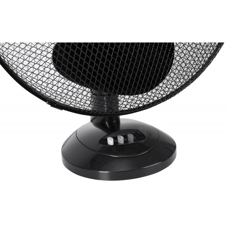 Wentylator MESKO, biurkowy, śr. 23cm, 45W, czarny