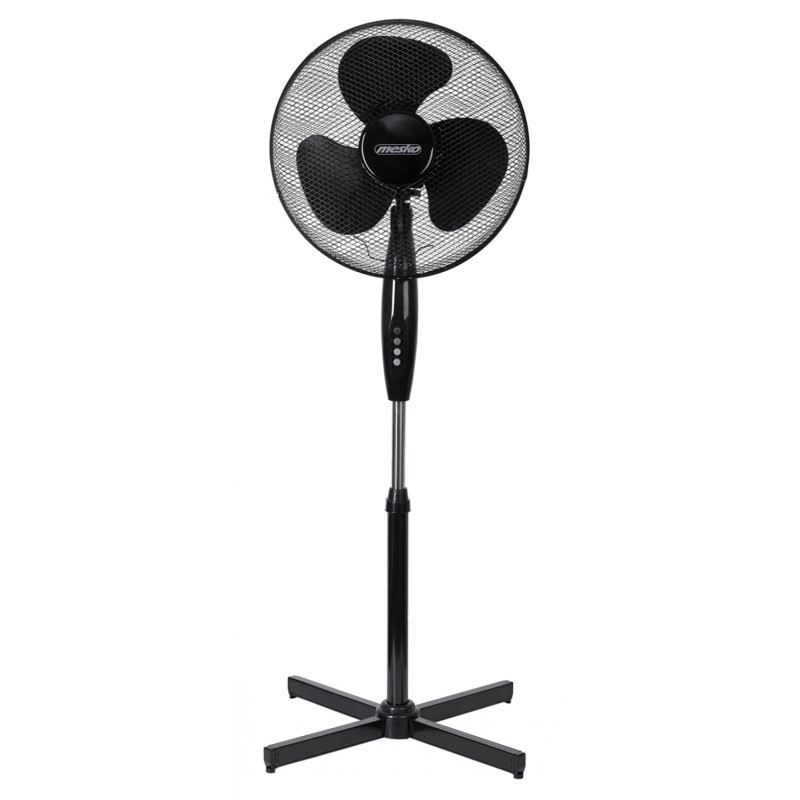 Wentylator MESKO, stojący, śr. 40cm, 90W, czarny