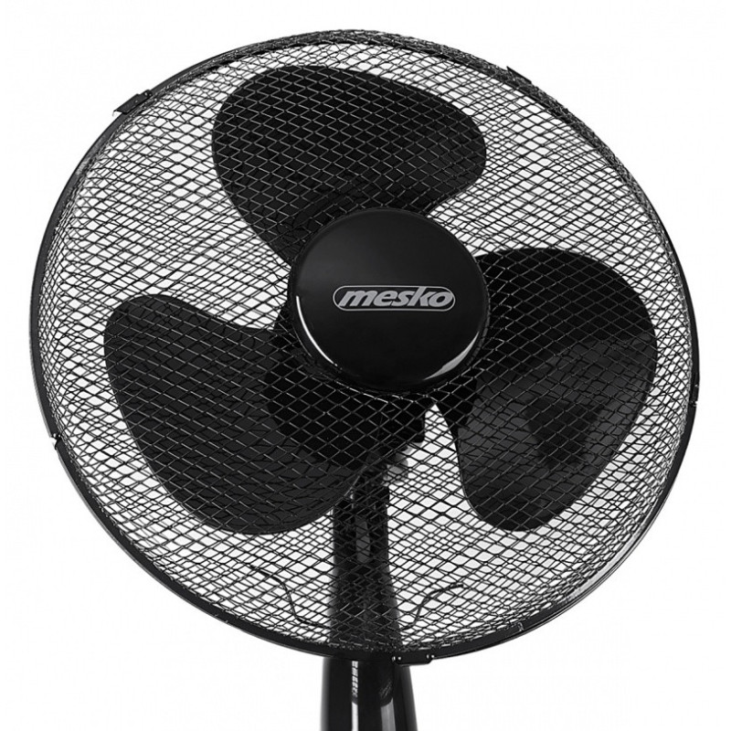 Wentylator MESKO, stojący, śr. 40cm, 90W, czarny