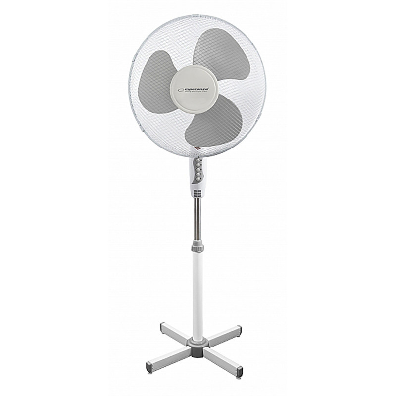 Wentylator ESPERANZA Hurricane, stojący, 40cm, biało-szary