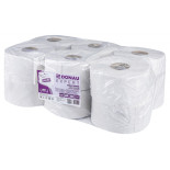 Papier toaletowy makulaturowy DONAU EXPERT Jumbo, 1-warstwowy, 750 listków, 12szt., biały