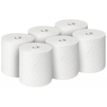 Ręcznik papierowy w roli SCOTT Essential, 1-warstwowy, 350 m, 1400 listków, 6 rolek, biały