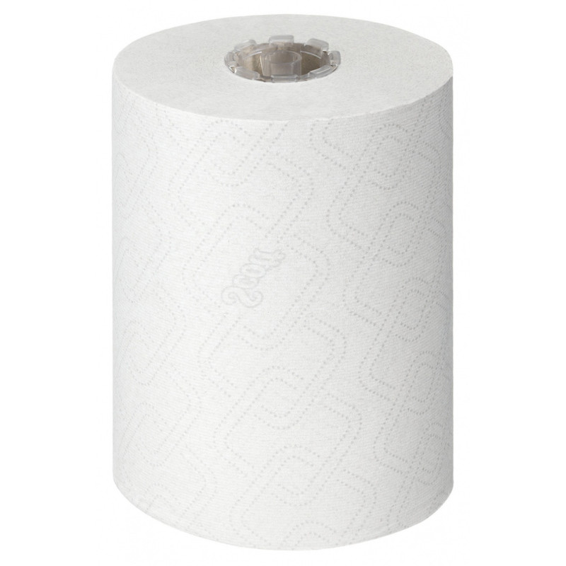 Ręcznik papierowy w roli SCOTT Essential Slimroll, 1-warstwowy, 190 m, 760 listków, 6 rolek, biały