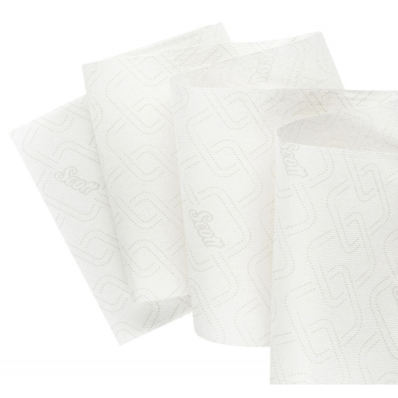 Ręcznik papierowy w roli SCOTT Essential Slimroll, 1-warstwowy, 190 m, 760 listków, 6 rolek, biały