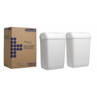 Kosz na śmieci KIMBERLY-CLARK, 43l, 2 szt., biały