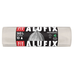 Worki na śmieci ALUFIX Professional, LDPE, 90x110cm, 24 μm, 160l, 10 szt., transparentne
