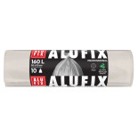 Worki na śmieci ALUFIX Professional, LDPE, 90x110cm, 24 μm, 160l, 10 szt., transparentne