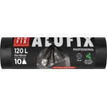 Worki na śmieci ALUFIX Professional, LDPE, 70x105cm, 25 μm, 120l, 10 szt., czarne