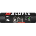 Worki na śmieci ALUFIX Professional, LDPE, 90x110cm, 30 μm, 160l, 10 szt., czarne