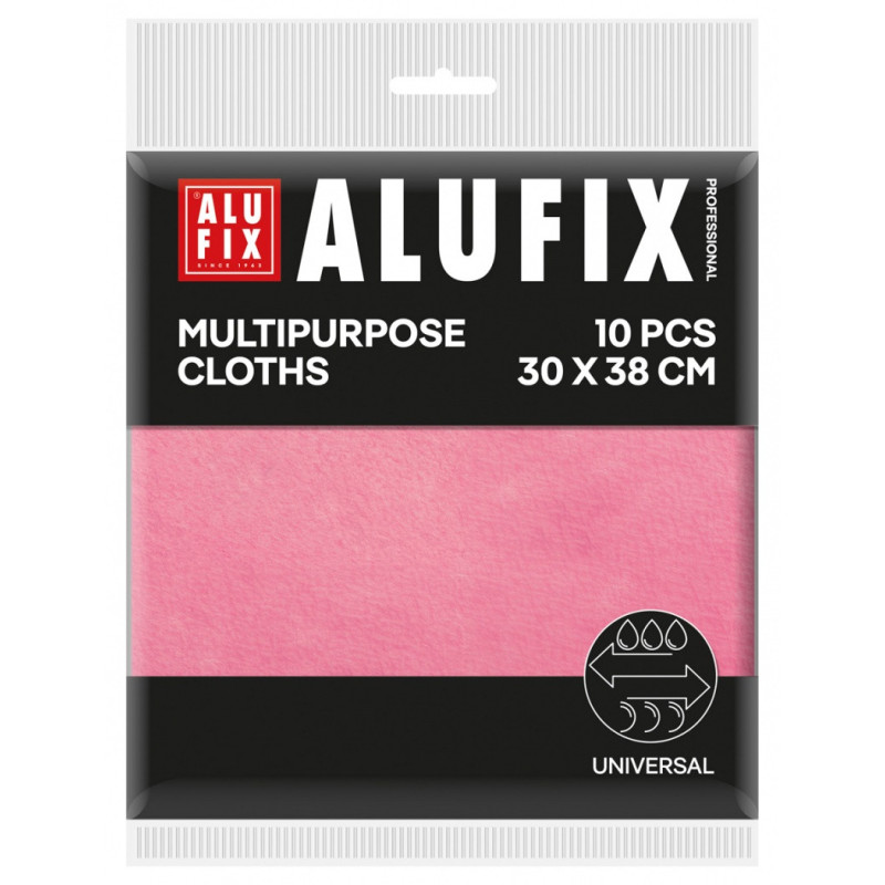 Ściereczki wielofunkcyjne ALUFIX Professional, 30x38cm, 10 szt., różowe