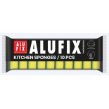 Gąbki kuchenne ALUFIX Professional, 100x70x30mm, 10 szt., żółte
