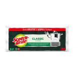 Zmywak kuchenny SCOTCH-BRITE Classic, płaski, 4+4 szt. gratis, żółto-zielony