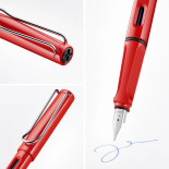 Pióro wieczne LAMY Safari 016, M, czerwone