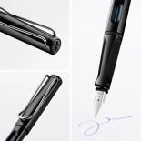 Pióro wieczne LAMY Safari 019, EF, czarne