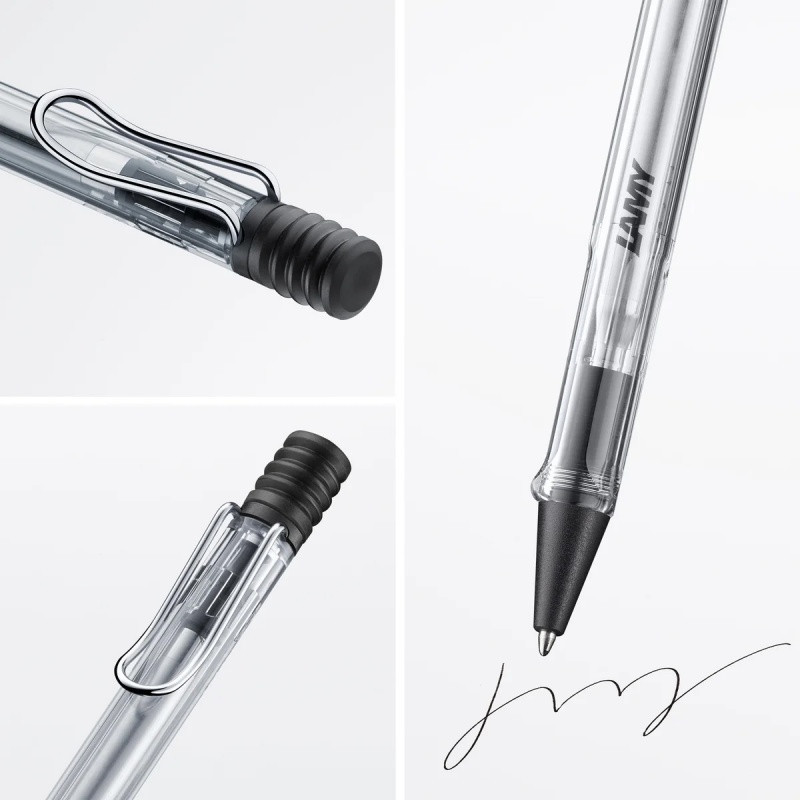 Długopis LAMY Safari 212, M, z czarnym wkładem, transparentny