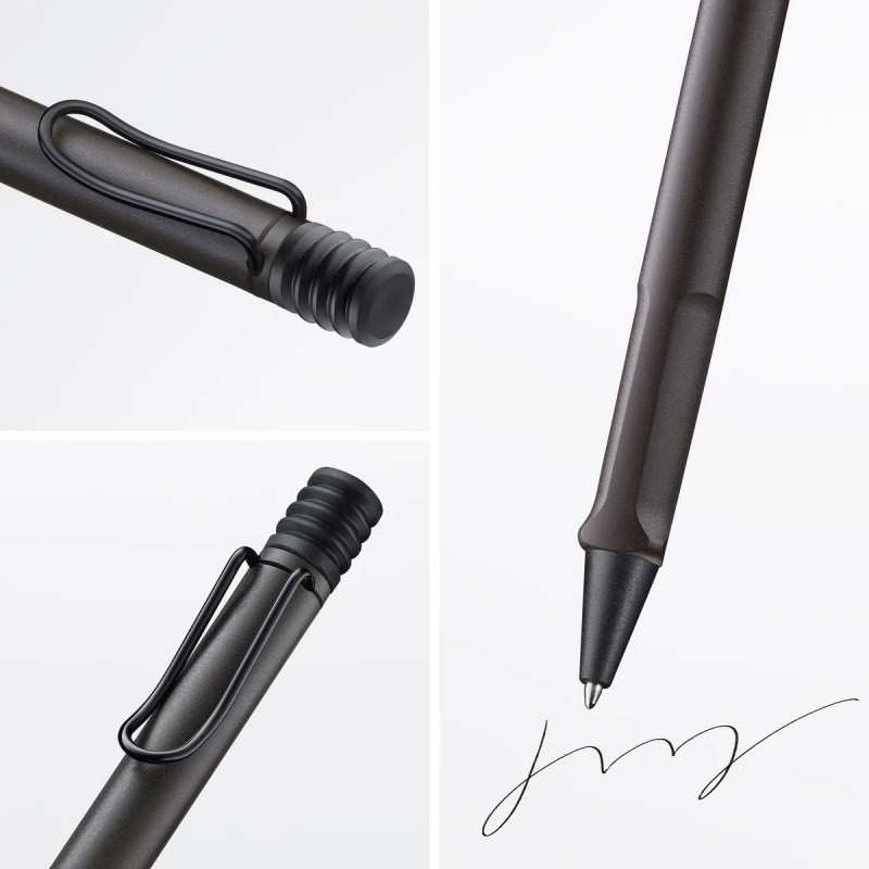 Długopis LAMY Safari 217, M, z niebieskim wkładem, grafitowy