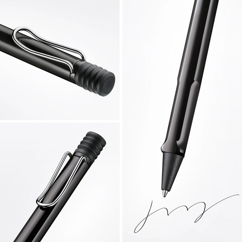 Długopis LAMY Safari 219, M, z niebieskim wkładem, czarny