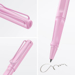 Pióro kulkowe LAMY Safari 3D2, M, z czarnym wkładem, jasnoróżowy