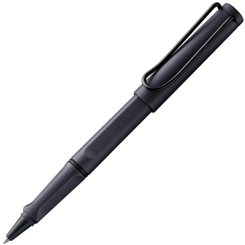 Pióro kulkowe LAMY Safari 3E2, M, z czarnym wkładem, grafitowo-czarne