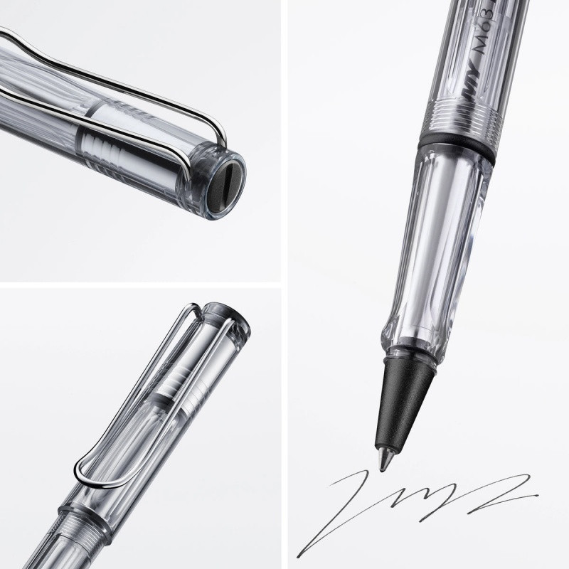 Pióro kulkowe LAMY Safari 312, M, z niebieskim wkładem, transparentny