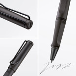 Pióro kulkowe LAMY Safari 317, M, z czarnym wkładem, grafitowy