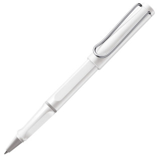 Pióro kulkowe LAMY Safari 319, M, z czarnym wkładem, biały