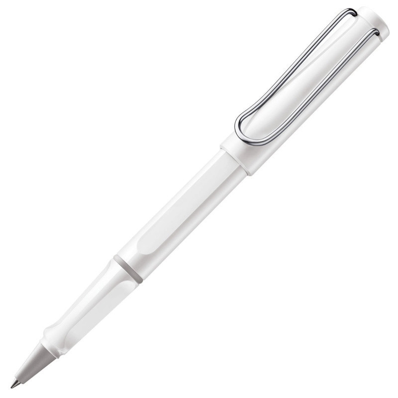 Pióro kulkowe LAMY Safari 319, M, z niebieskim wkładem, biały