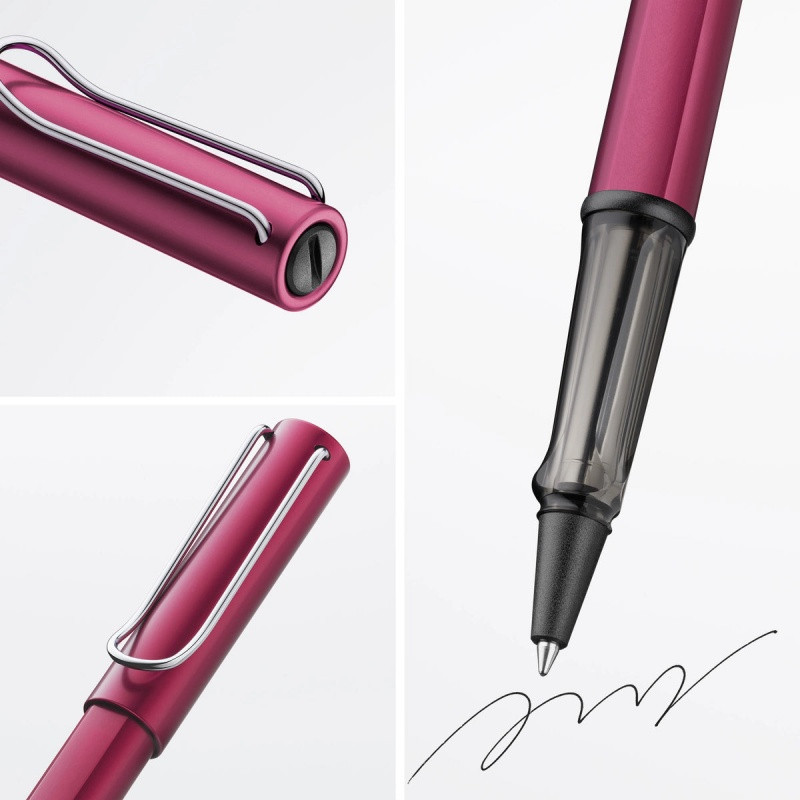 Pióro kulkowe LAMY AL-star 329, M, z czarnym wkładem, purpurowe