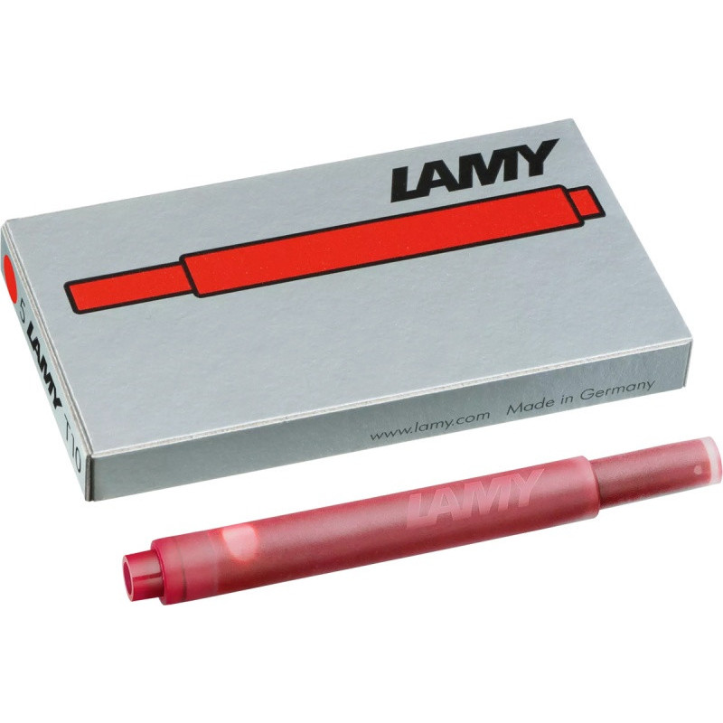 Naboje atramentowe LAMY T10, 5 szt., czerwony