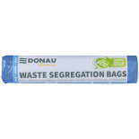 Worki do segregacji odpadów DONAU HOME, z taśmą, papier, 120l, 10 szt., niebieskie