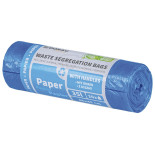 Worki do segregacji odpadów DONAU HOME, z uszami, papier, 35l, 20 szt., niebieskie