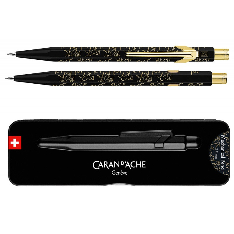 Ołówek mechaniczny CARAN D'ACHE 844 Horse, 0,5mm, w pudełku, czarny