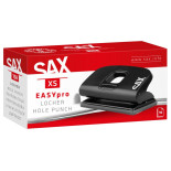 Dziurkacz SAX 158 EasyPro XS, dziurkuje do 10 kartek, czarny