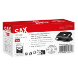 Dziurkacz SAX 158 EasyPro XS, dziurkuje do 10 kartek, czarny