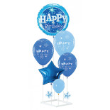 Zetaw balonów PARTY GO Happy Birthday, 90cm, 6 szt., niebieskie