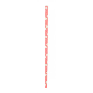 Słomki PARTY GO, 19,5cm, 12 szt., różowe