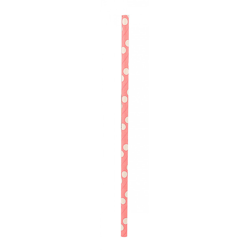Słomki PARTY GO, 19,5cm, 12 szt., różowe