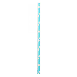 Słomki PARTY GO, 19,5cm, 12 szt., niebieskie