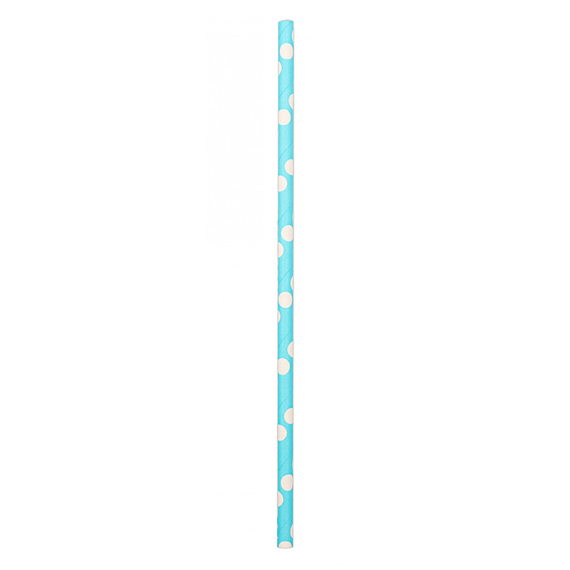 Słomki PARTY GO, 19,5cm, 12 szt., niebieskie