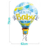 Balon PARTY GO Welcome Baby, 79cm, 1 szt., niebieski