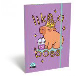 Teczka z gumką ICO Lizzy Lollipop Capybara, A4, mix kolorów
