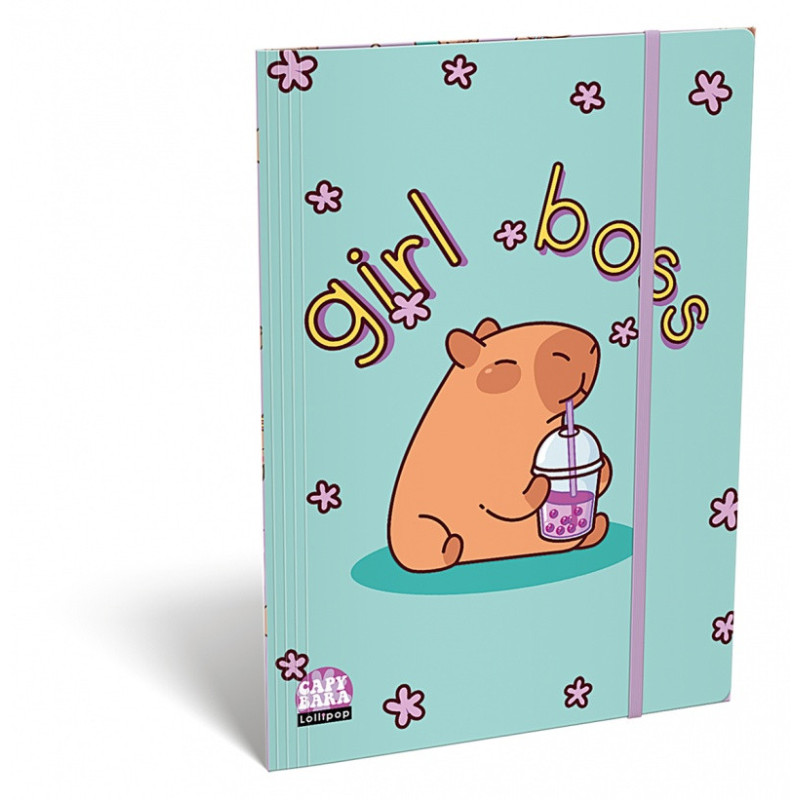 Teczka z gumką ICO Lizzy Lollipop Capybara, A5, mix kolorów