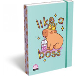 Teczka z gumką ICO Lizzy Lollipop Capybara, przestrzenna, A4, mix kolorów