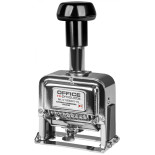 Numerator automatyczny OFFICE PRODUCTS, 8 cyfr, wys. liczb 4,5mm, srebrny