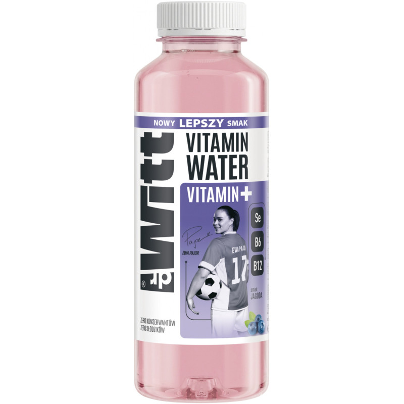 Napój DR WITT Iso Vitamin Water, jagoda, 0,55l, kaucja