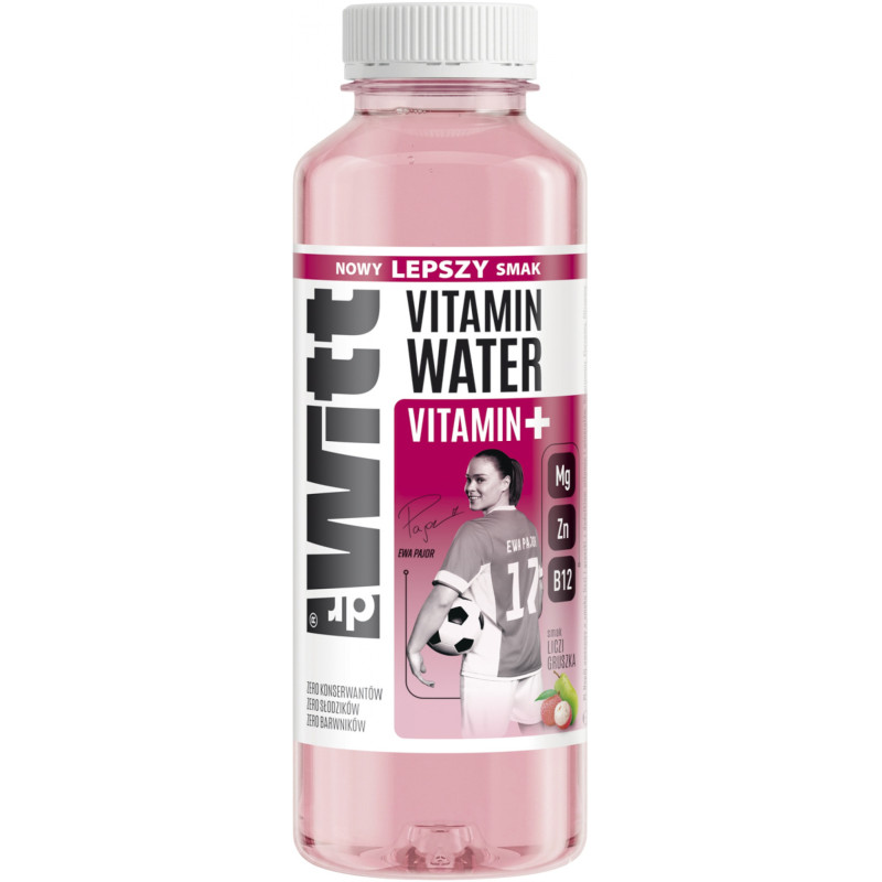 Napój DR WITT Iso Vitamin Water, cynk, liczi-gruszka, 0,55l, kaucja