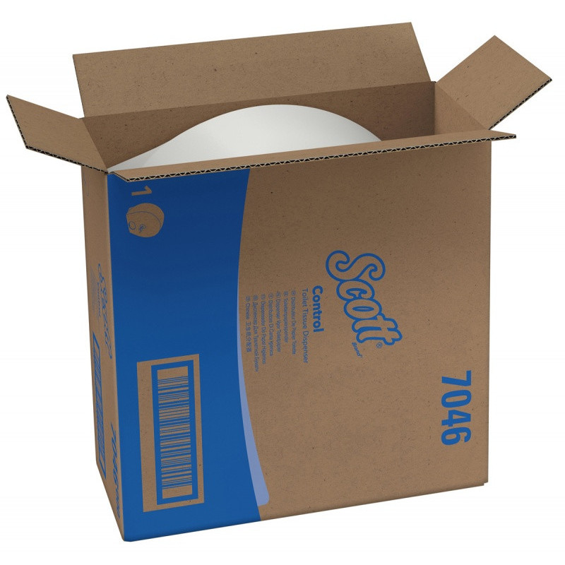 Dozownik do papieru toaletowego Jumbo SCOTT Control, 7046, centralne odwijanie, biały