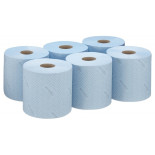 Ręcznik papierowy WYPALL L10 General Clean, centralne odwijanie, 1-warstwowy, 6 rolek x 500 listków, niebieski