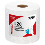 Ręcznik papierowy WYPALL L20 General Clean, centralne odwijanie, 2-warstwowy, 6 rolek x 550 listków, biały
